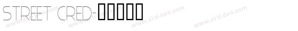 Street Cred字体转换